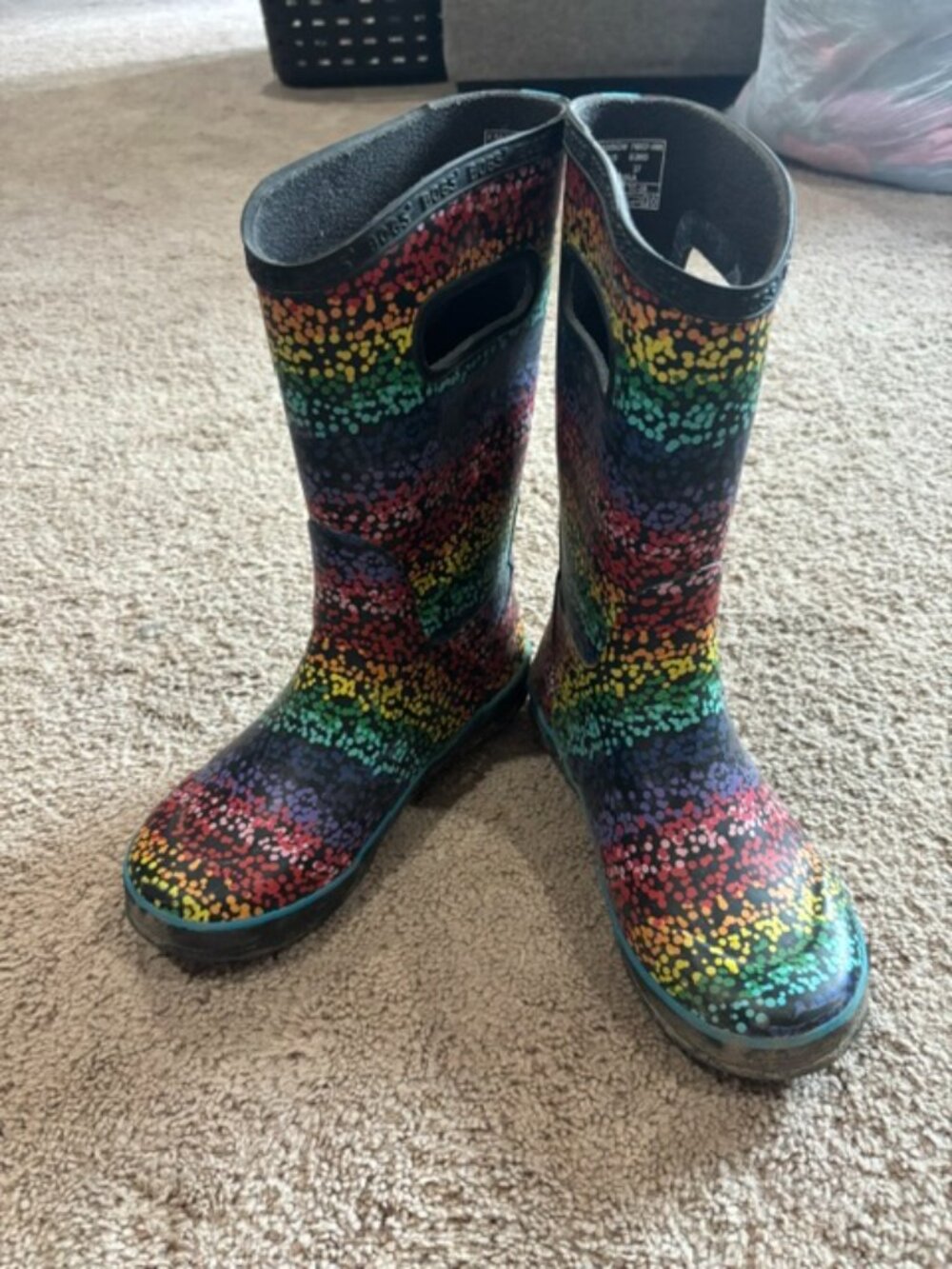 YOUTH Rainbow Bogs Boots